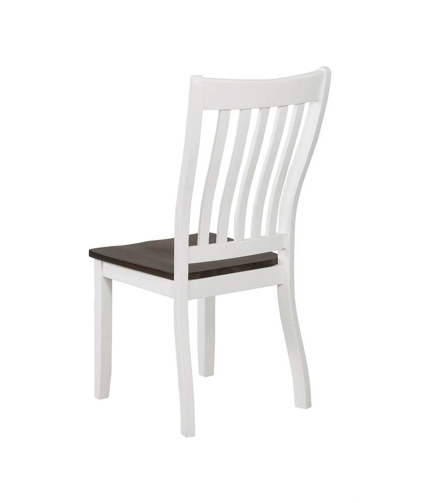 Kingman 6-piece Rectangular Dining Set Espresso and White