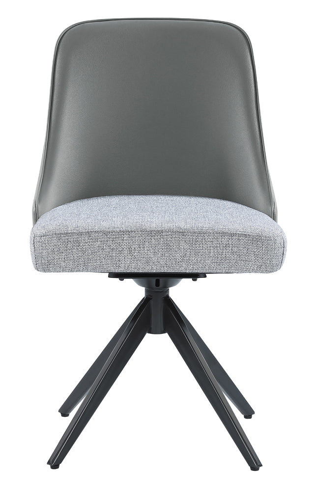 Paulita Upholstered Swivel Side Chairs