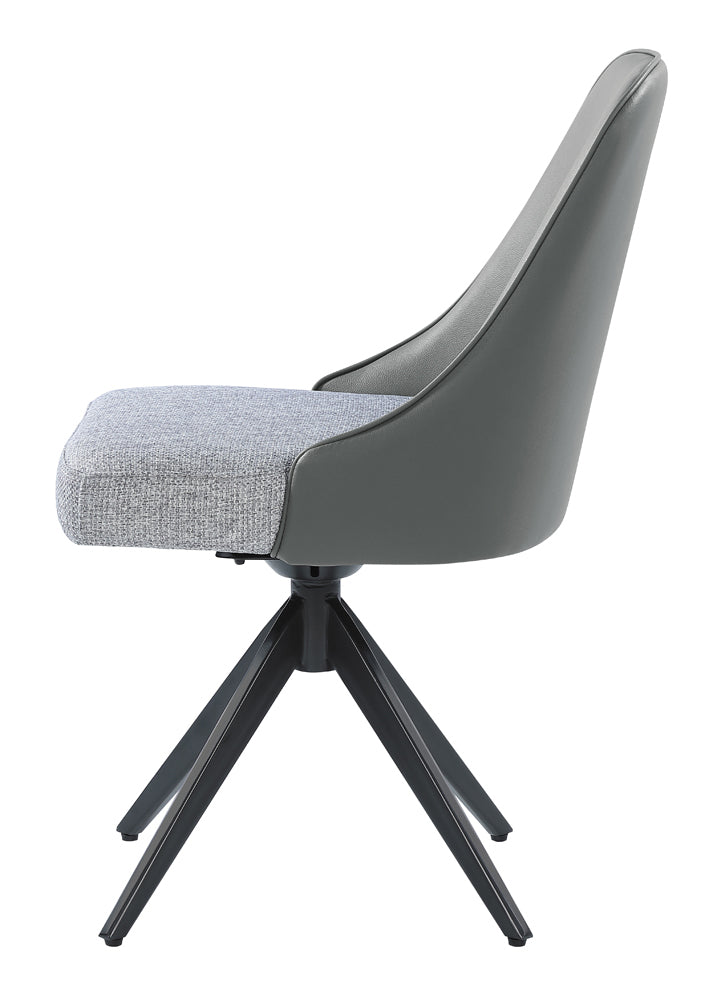 Paulita Upholstered Swivel Side Chairs