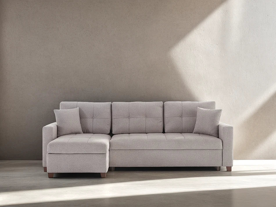 Mocca Sleeper Sectional Sofa