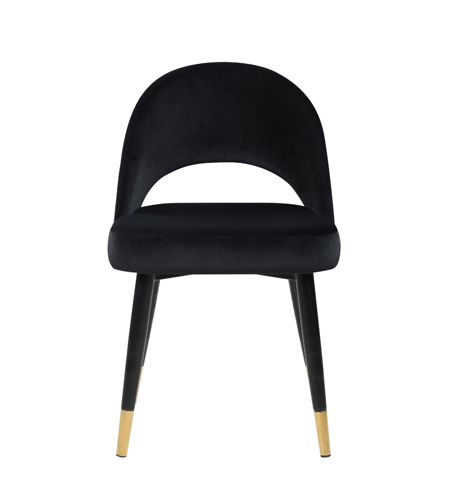 Lindsey Arched Back Upholstered Side Chairs Black