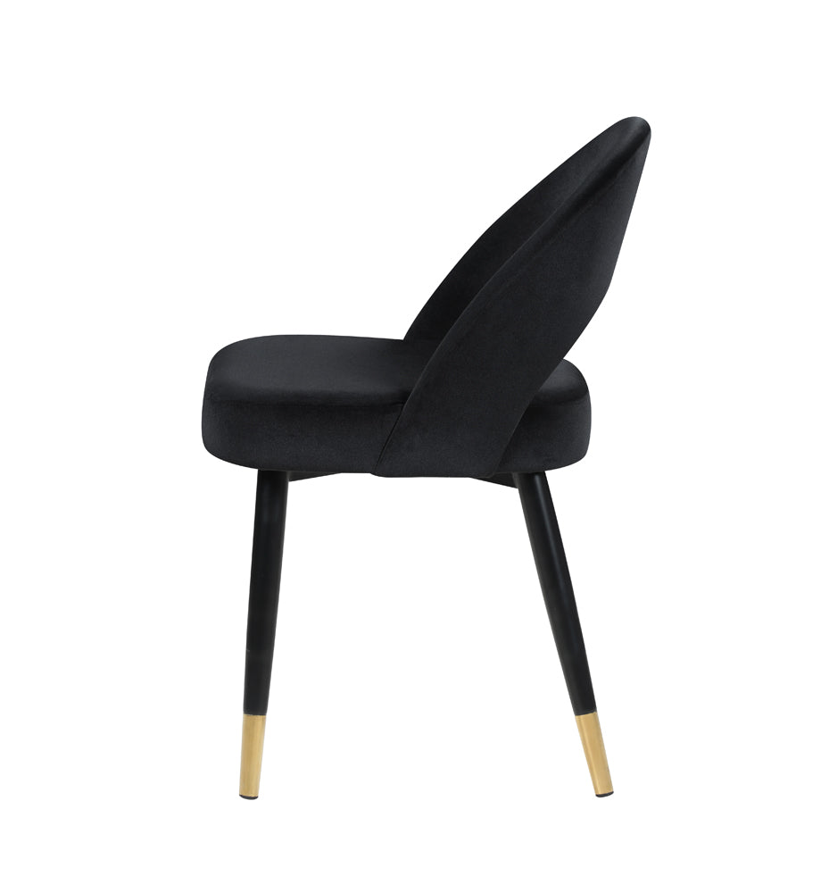 Lindsey Arched Back Upholstered Side Chairs Black