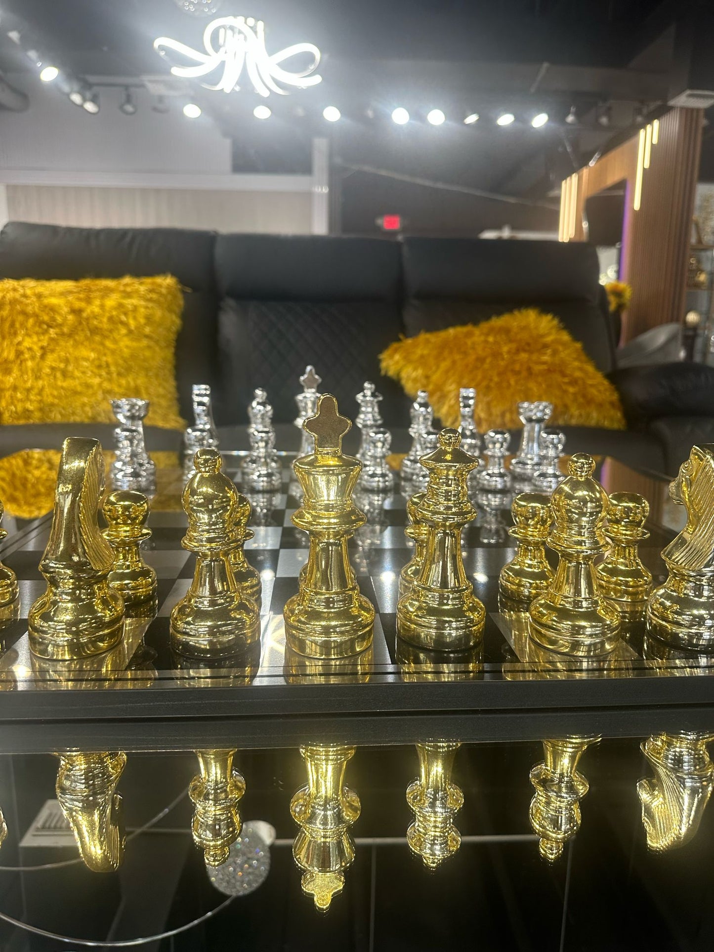Tabletop Decorative Chess Board Set