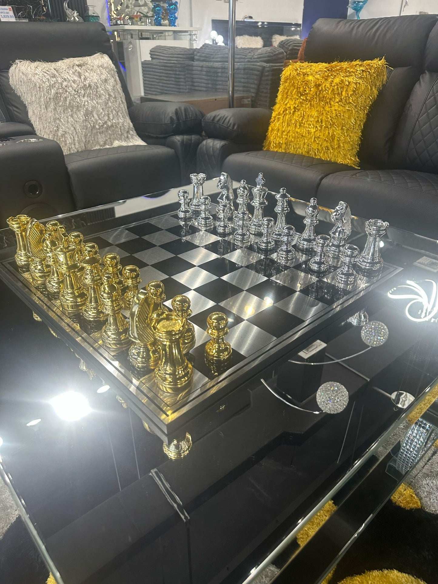 Tabletop Decorative Chess Board Set