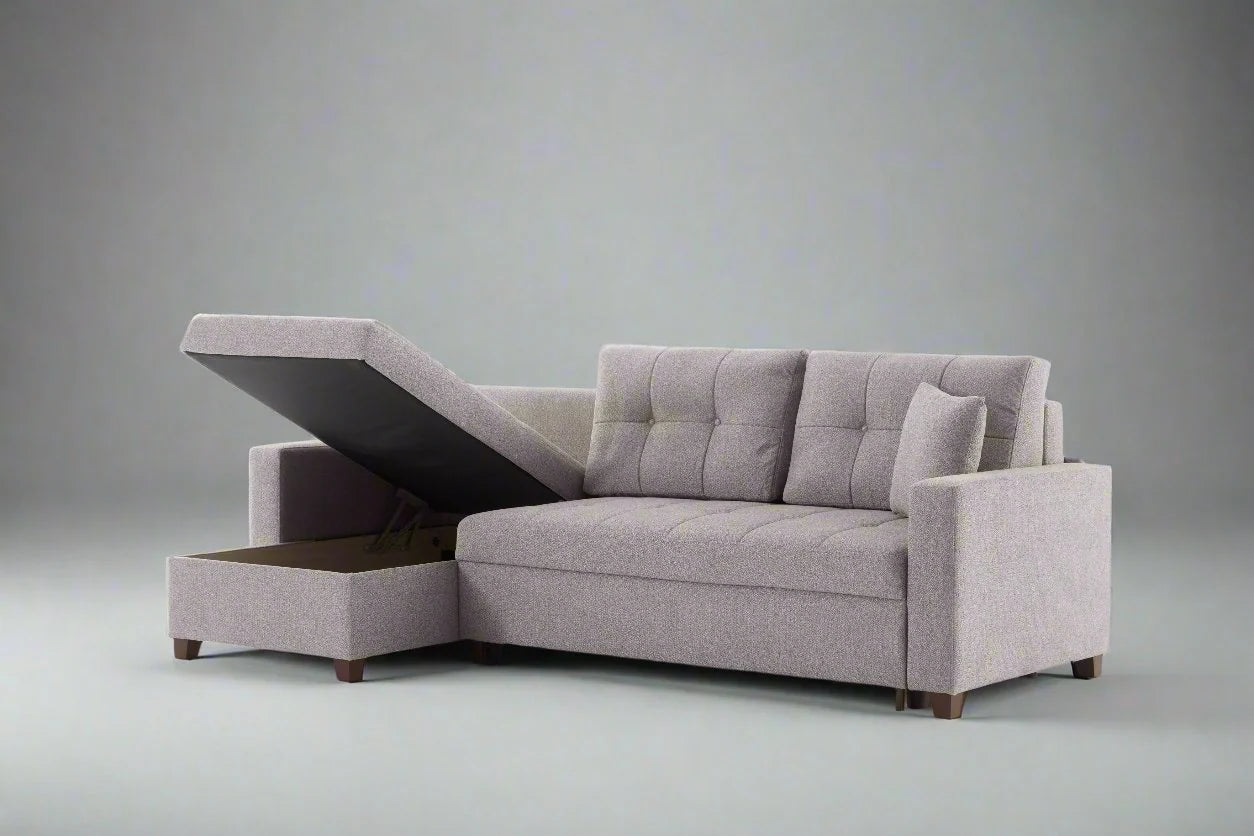 Mocca Sleeper Sectional Sofa