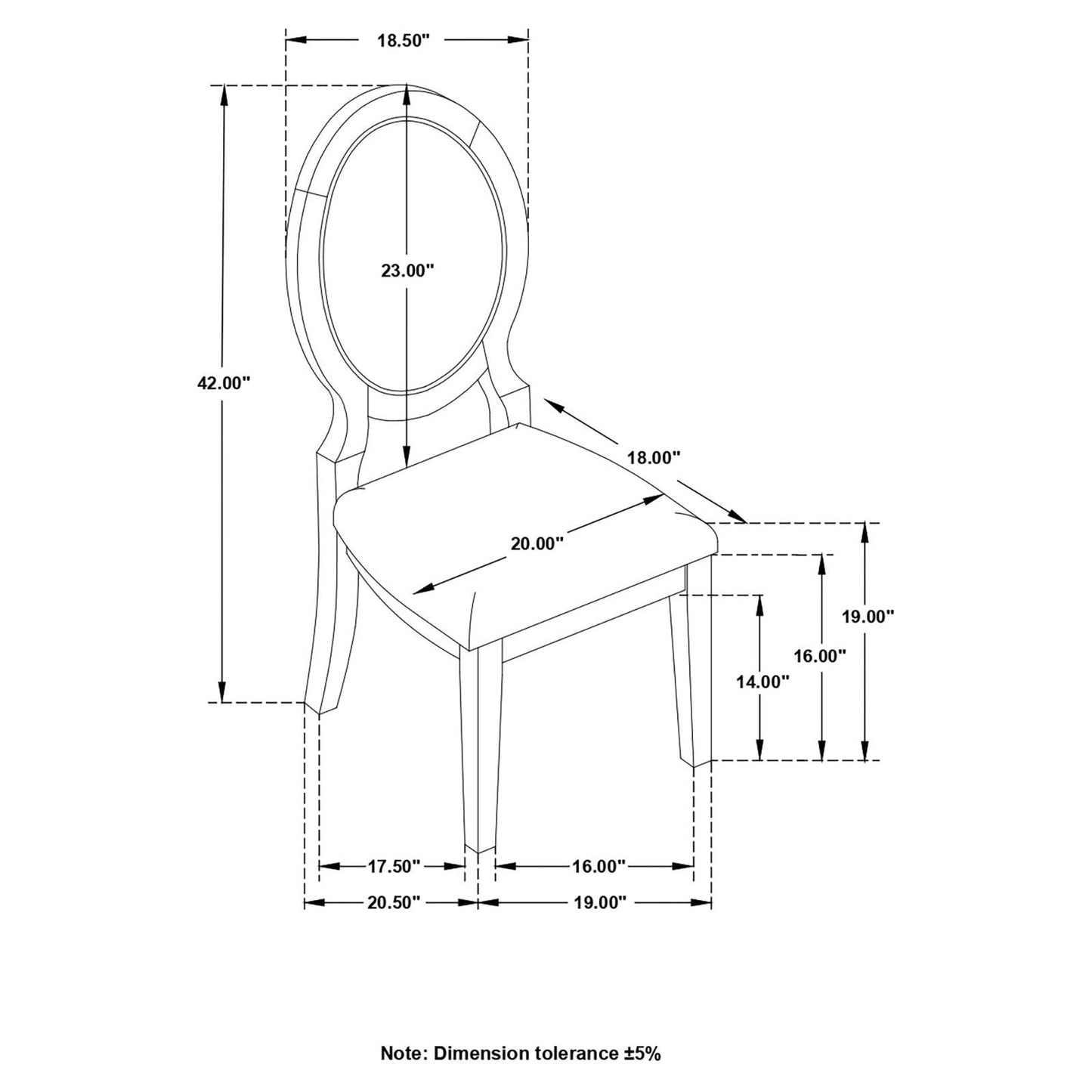 TWYLA SIDE CHAIR 115102