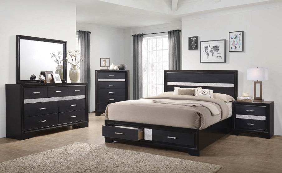 MIRANDA KE 4PC SET (KE.BED,NS,DR,MR) 206361KE-S4