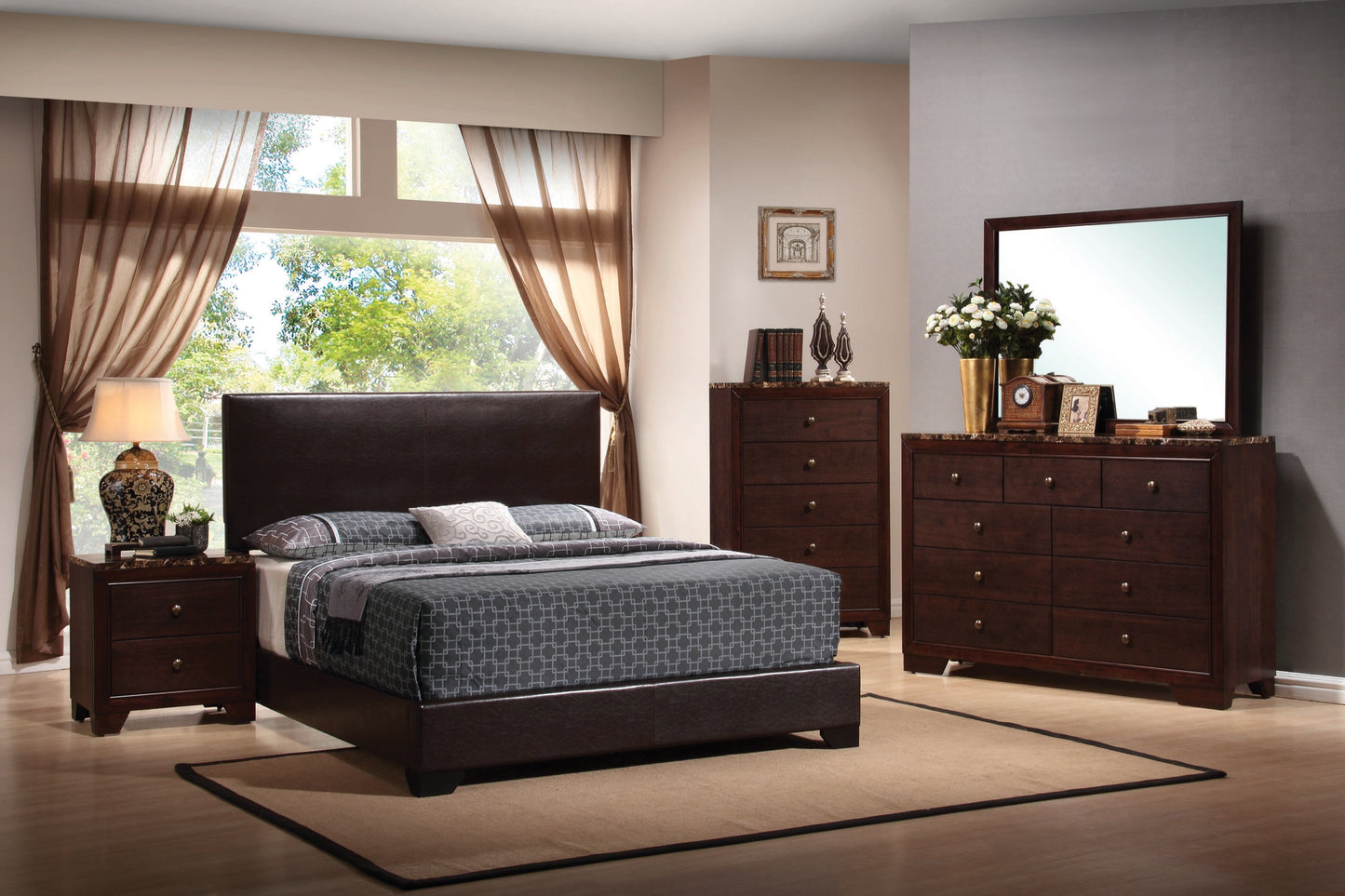 CONNER CA KING 5 PC SET (KW.BED,NS,DR,MR,CH) 300261KW-S5
