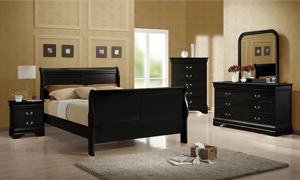 LOUIS FULL BED 4 PC SET 203961F-S4