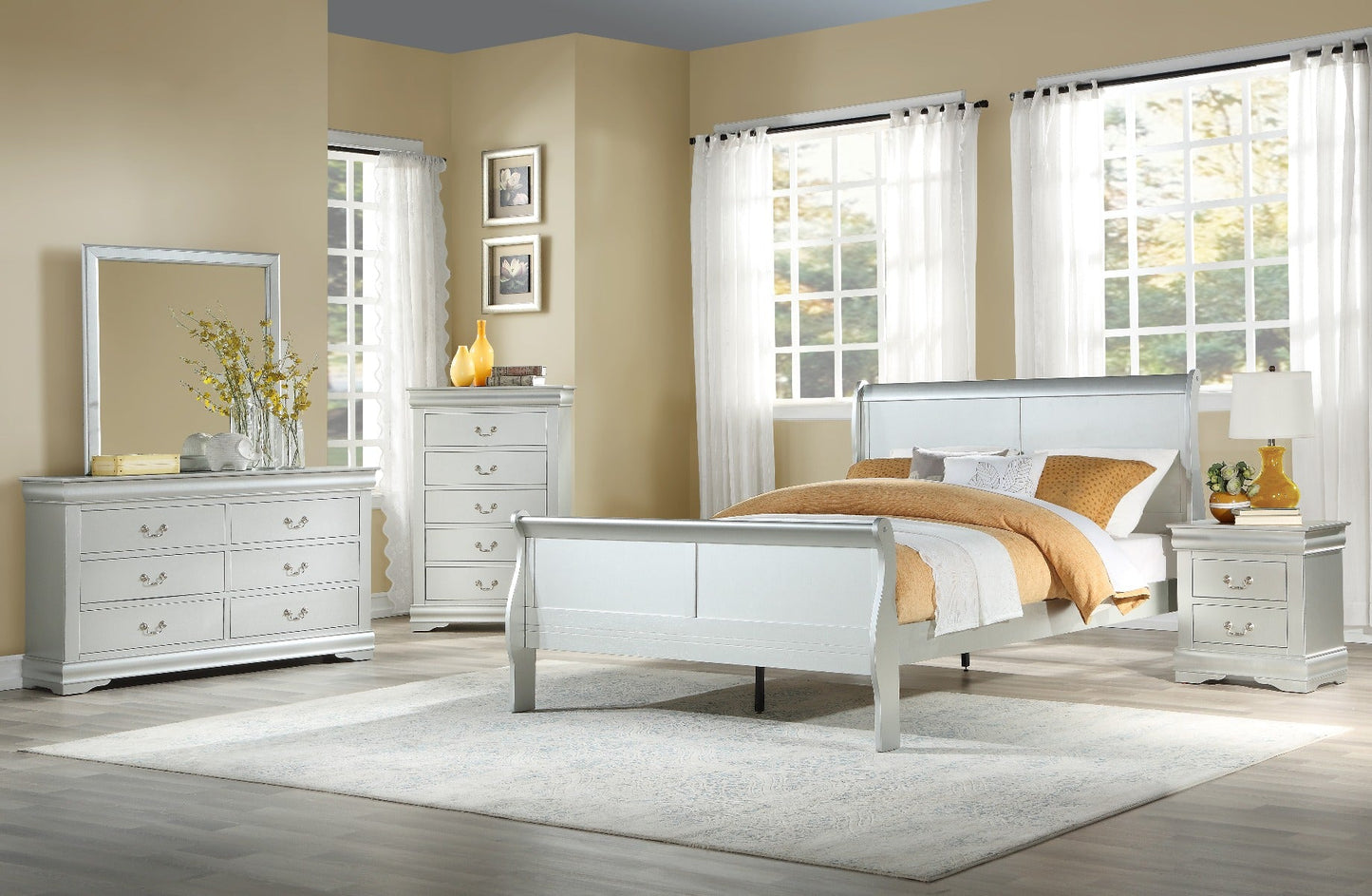 Louis Philippe Eastern King Bed