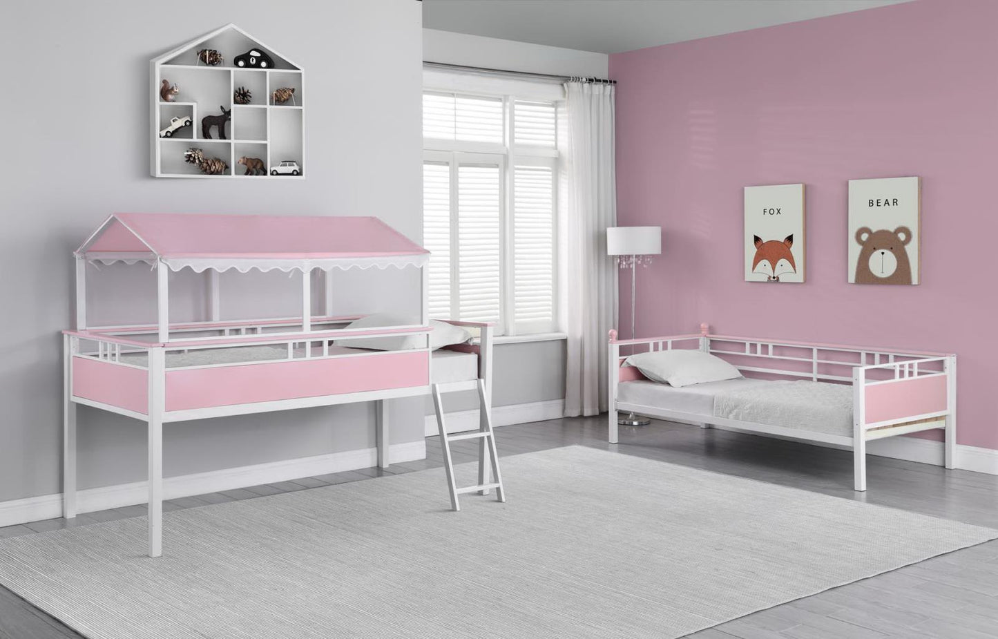 ALEXIA TWIN/TWIN WORKSTATION BUNK BED 400119