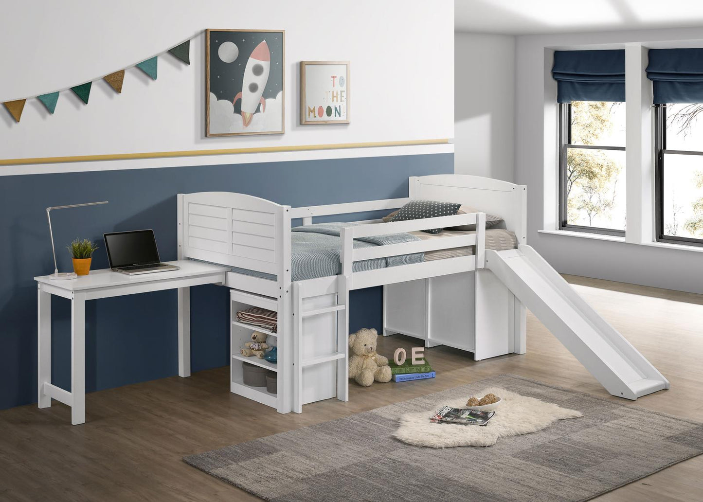 MILLIE TWIN WORKSTATION LOFT BED 400330T