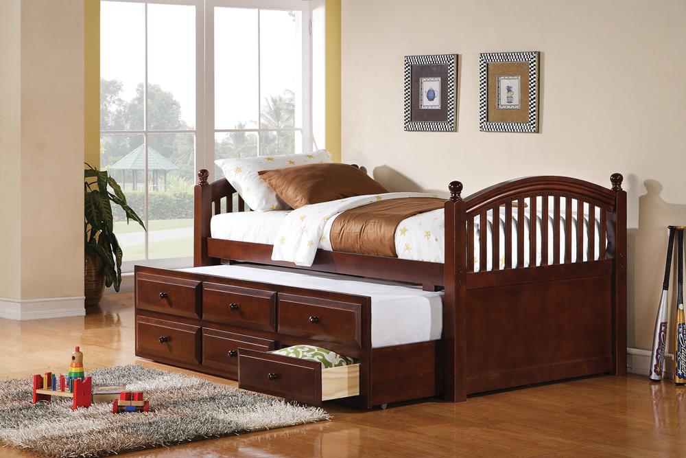 TWIN CAPTAIN'S BED W/ TRUNDLE 400381T