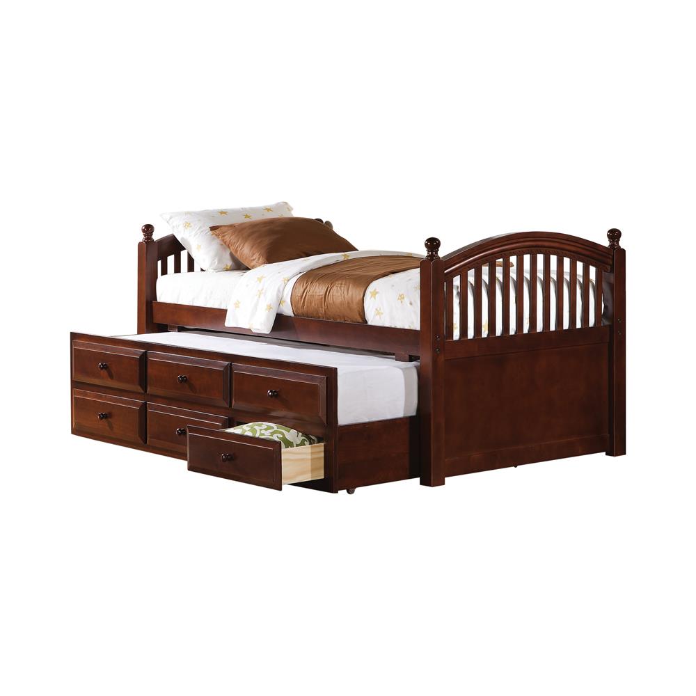TWIN CAPTAIN'S BED W/ TRUNDLE 400381T