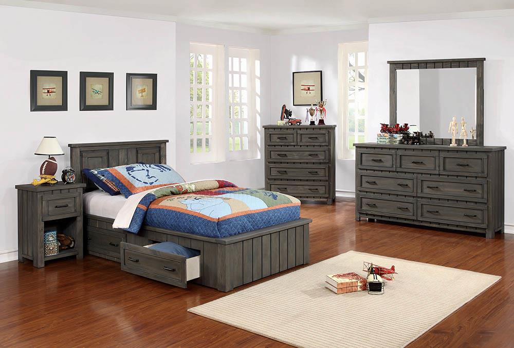NAPOLEON TWIN STRGE BED-WITHOUT HDBD 400931T