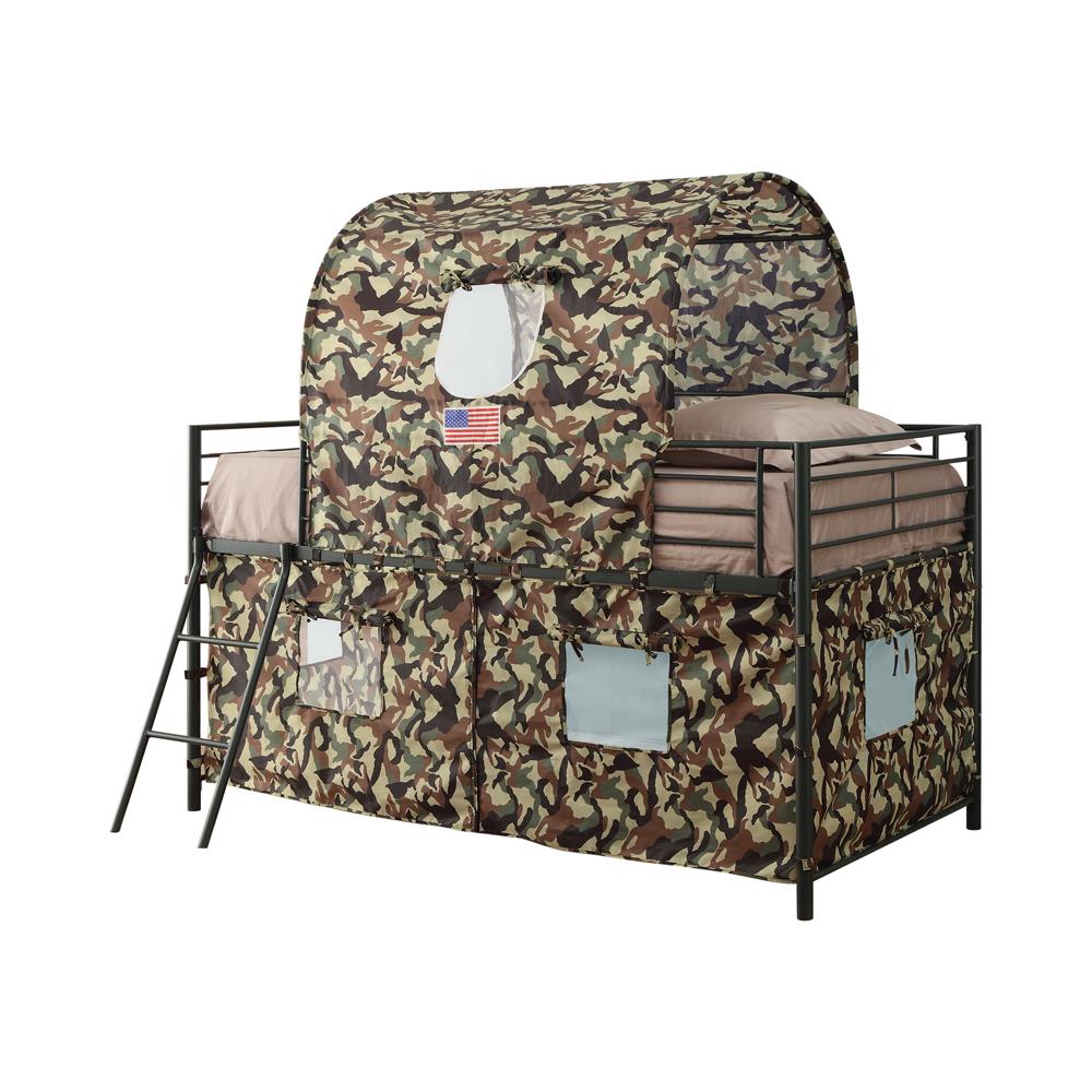 CAMOUFLAGE TWIN TENT LOFT BED 460331