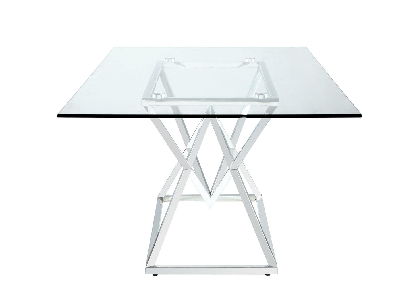 RECT GLASS DINING TABLE 109451