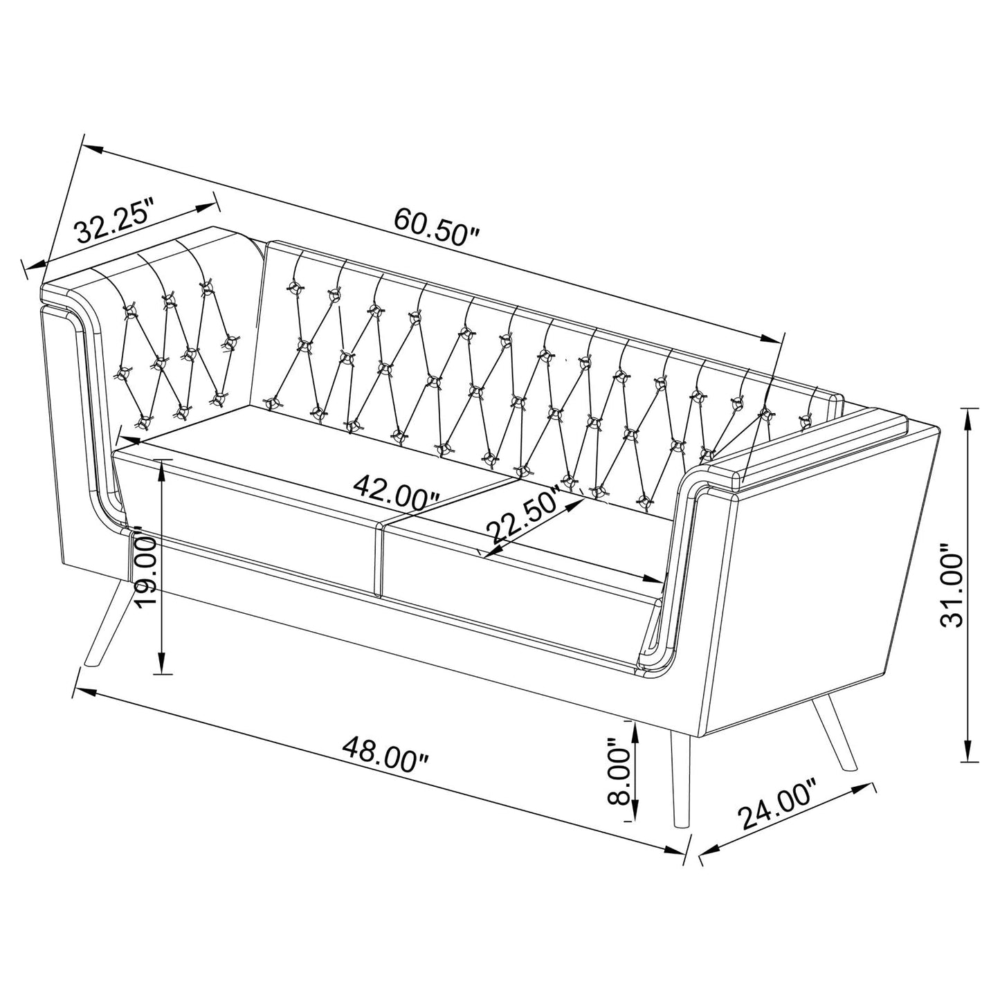 SOFA 2 PC SET 508441-S2
