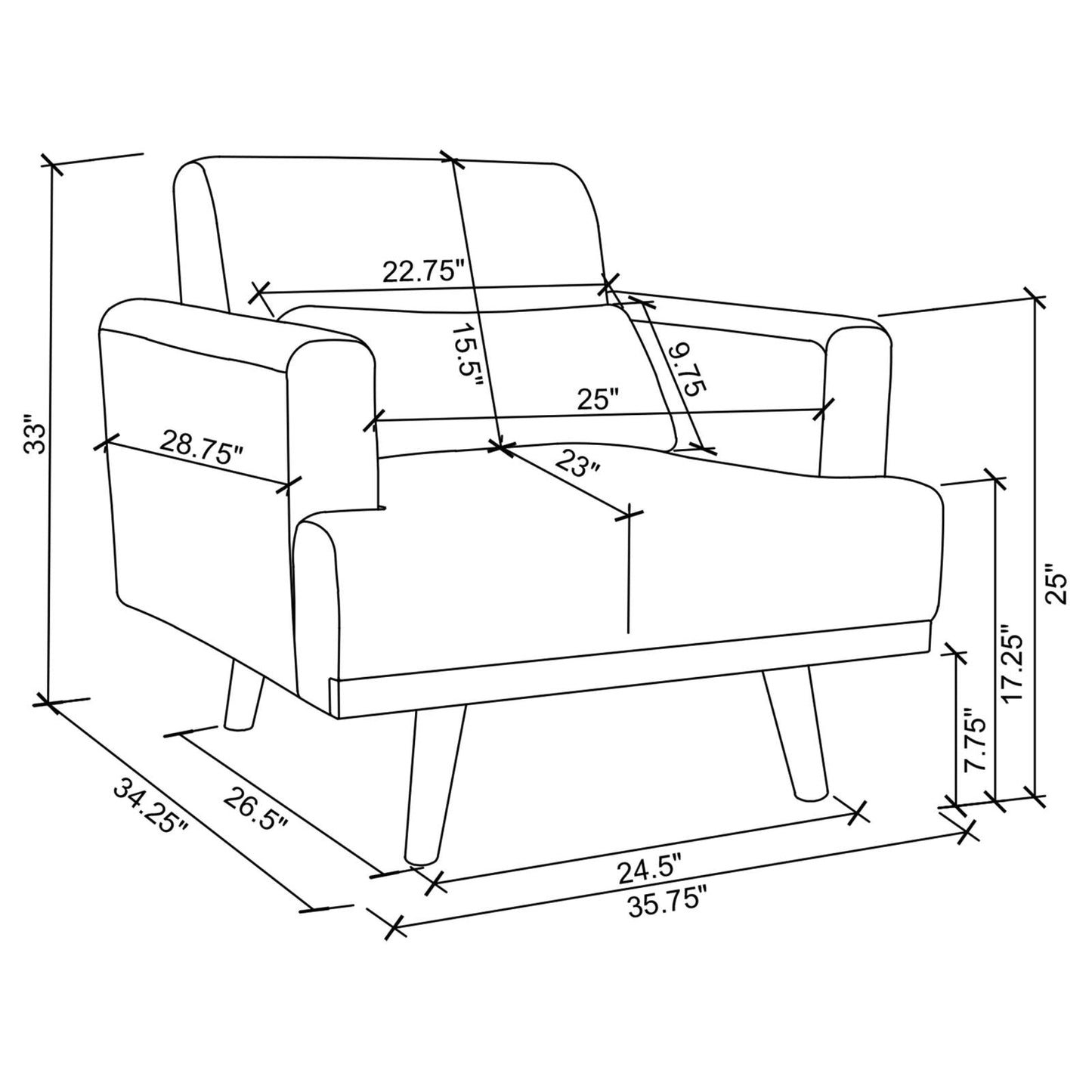 BLAKE 3 PC (SOFA + LOVE + CHAIR) 511121-S3