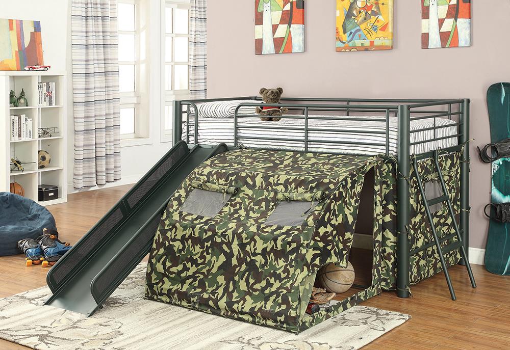 CAMOUFLAGE TWIN TENT LOFT BED 7470