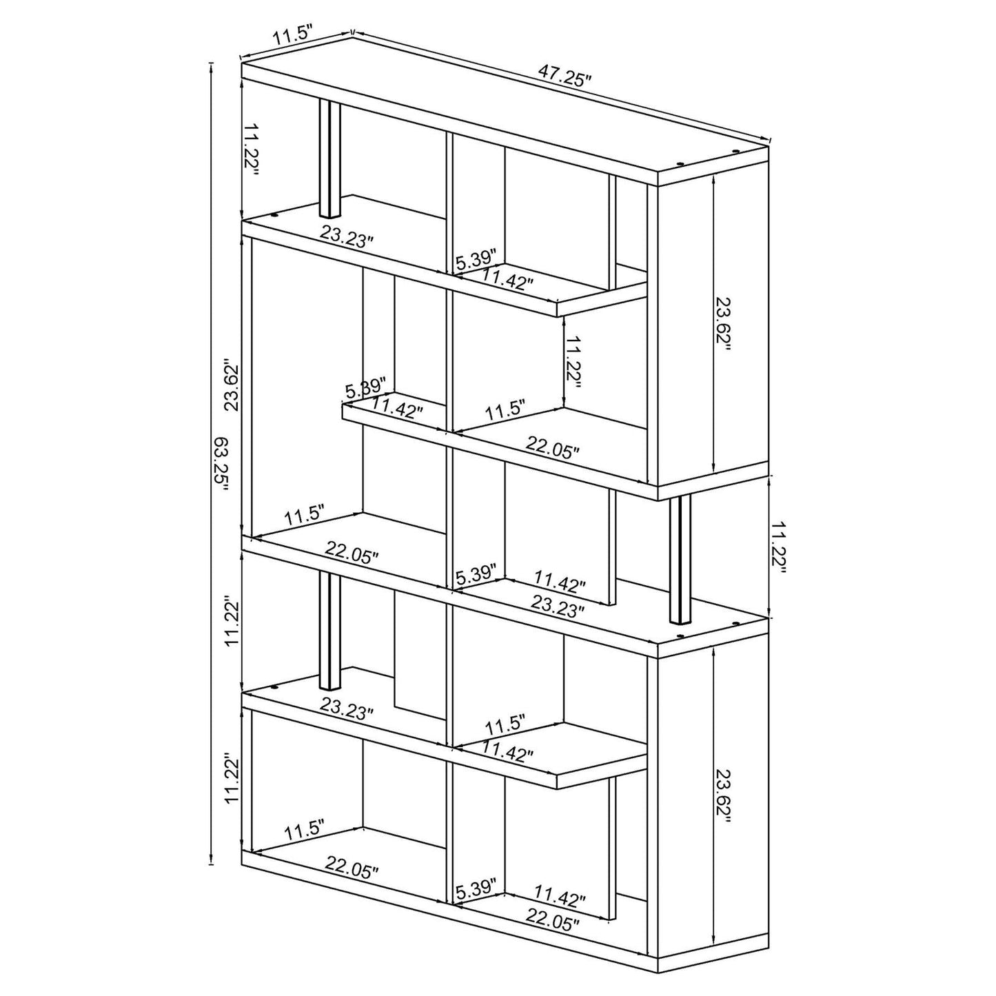 HOOVER BOOKCASE 800309