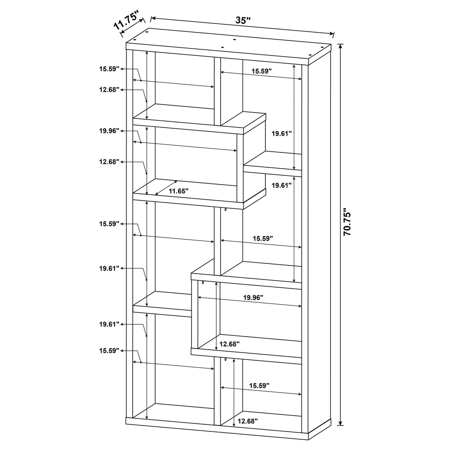 THEO BOOKCASE 800510
