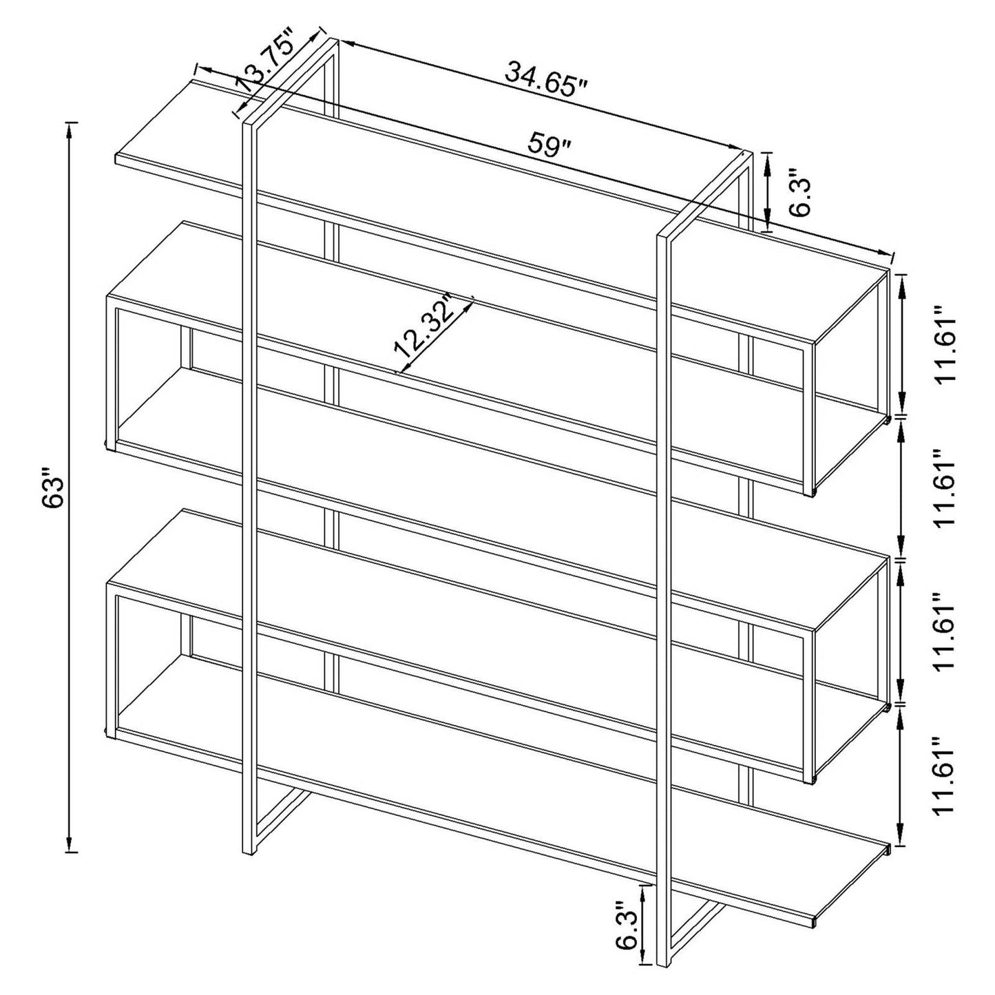 BOOKCASE 801304