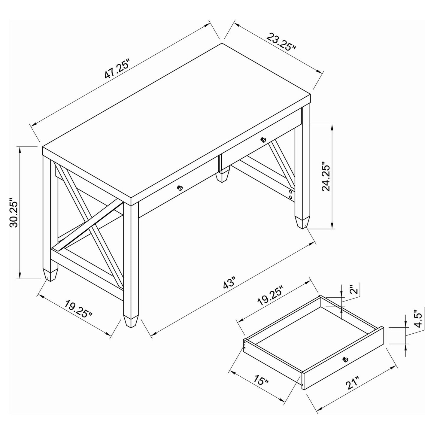 HUMFRYE WRITING DESK 801351
