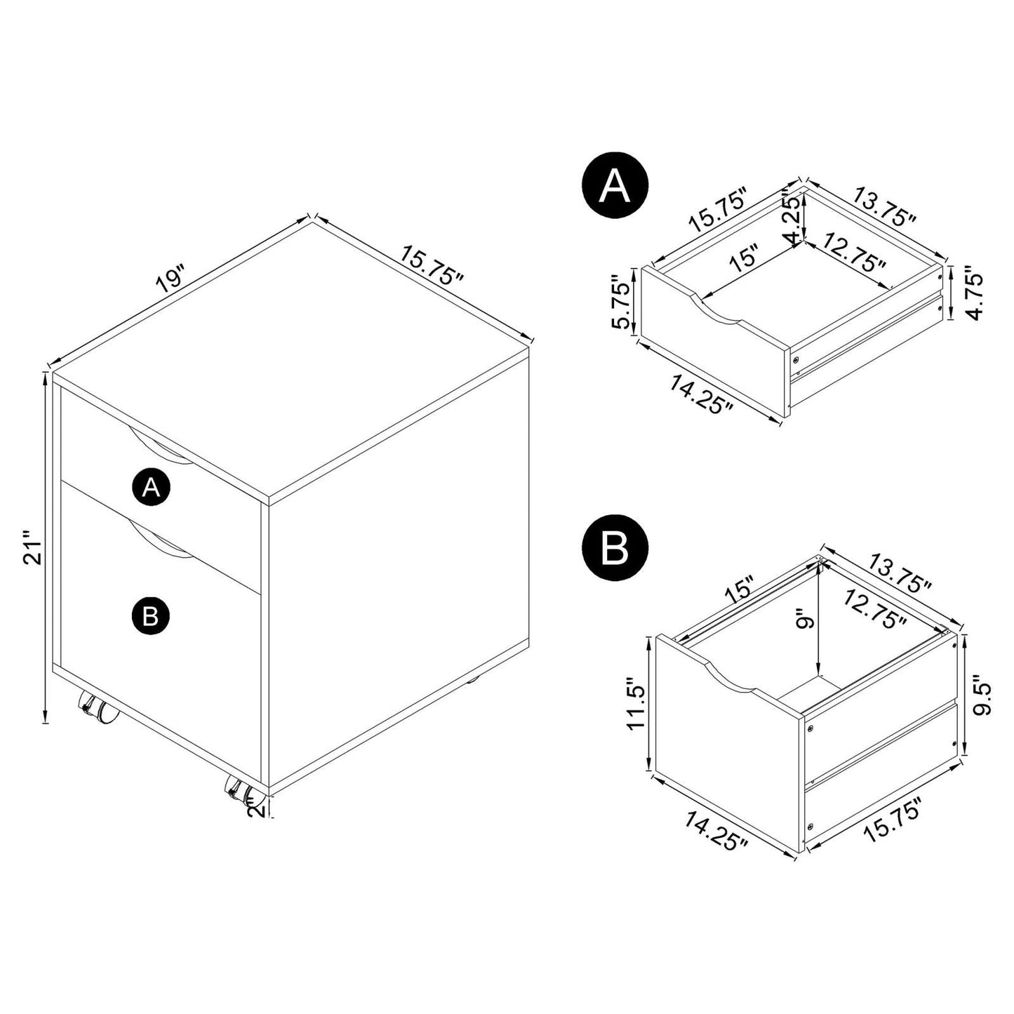 NOORVIK 3 PC DESK SET 881571-S3