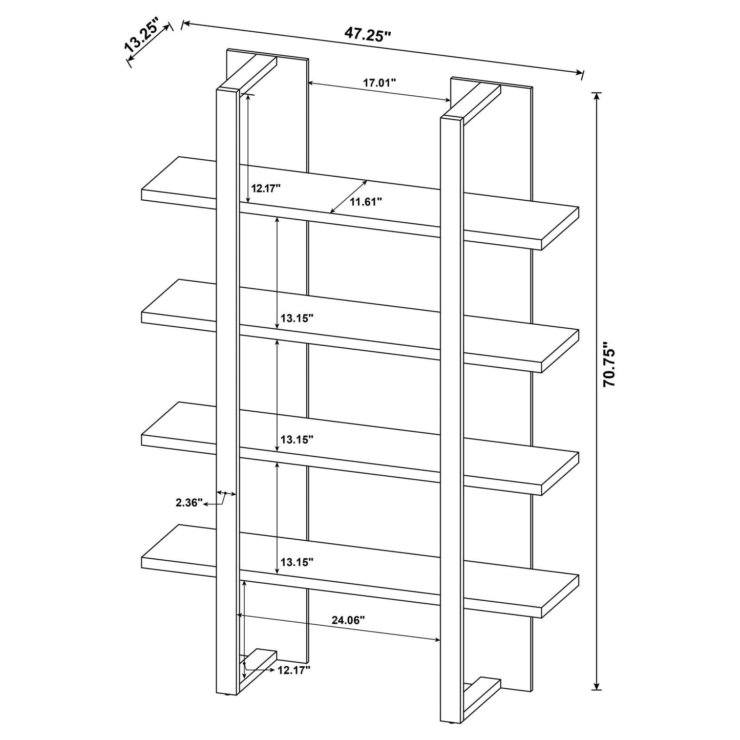 DANBROOK BOOKCASE 882036