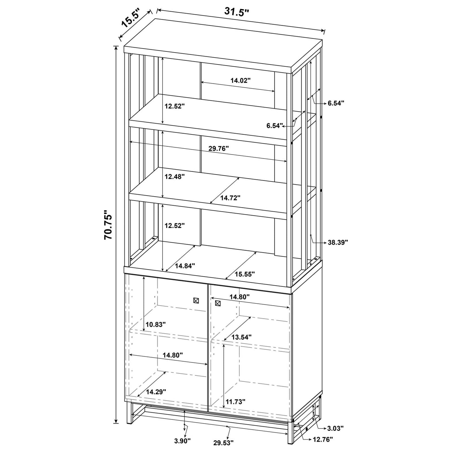 MILLBROOK BOOKCASE 882093