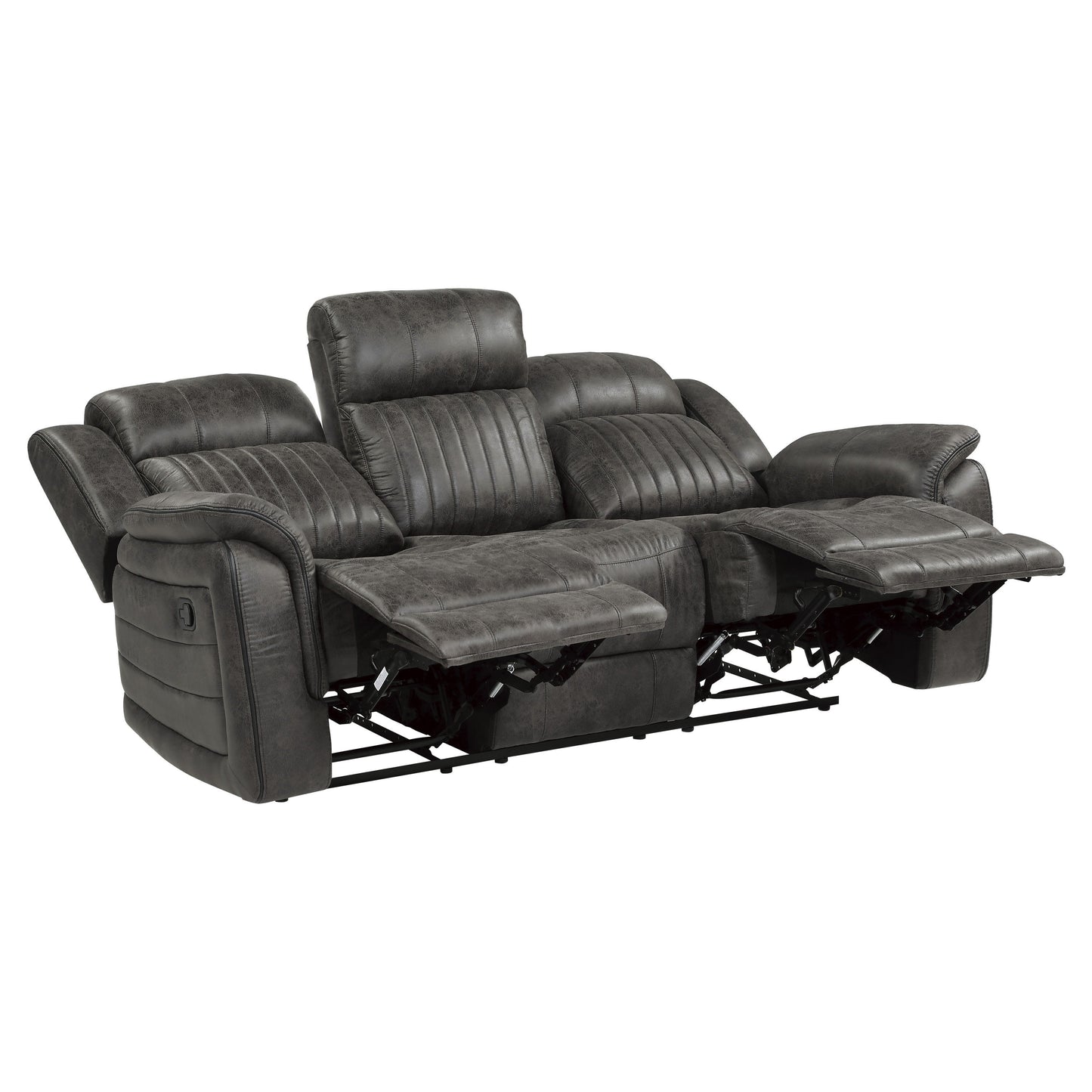 Centeroak Collection Double Reclining Sofa 9479BRG-3