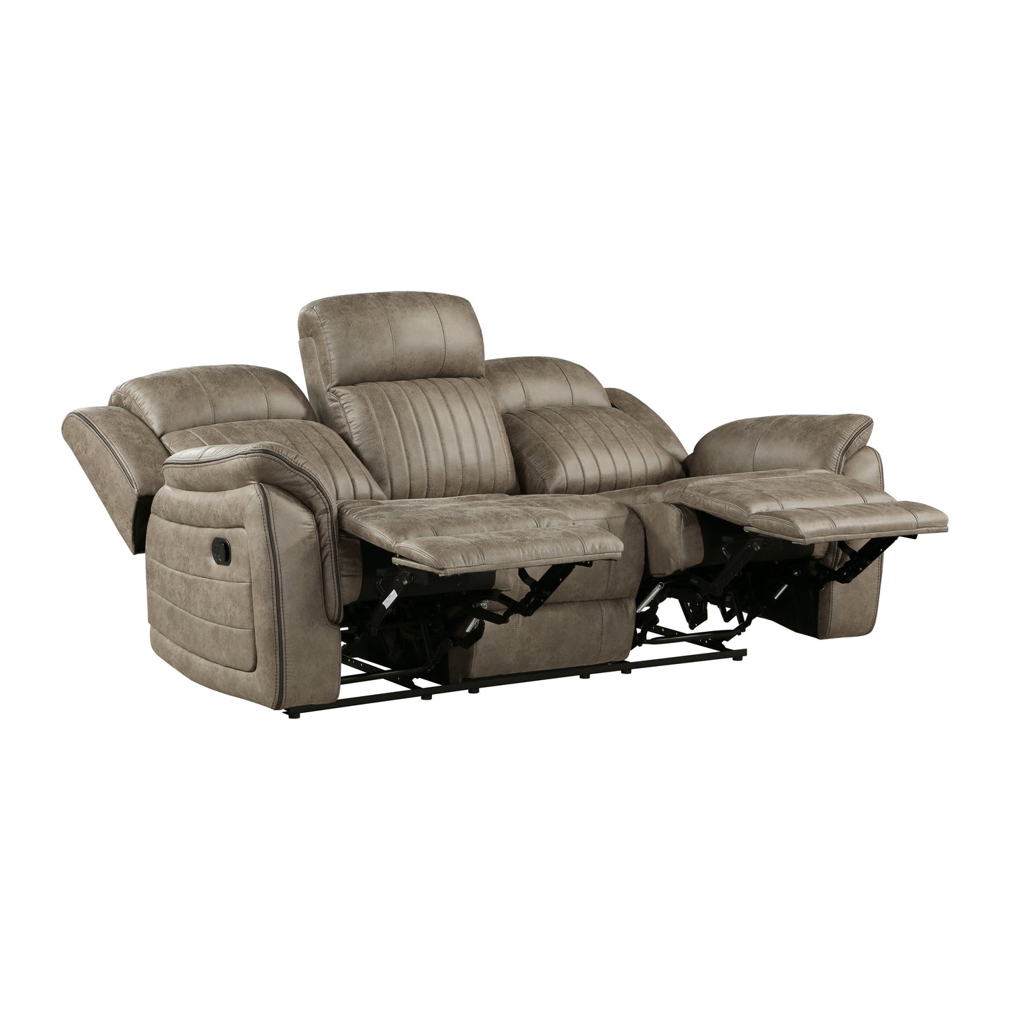 Centeroak Collection Double Reclining Sofa 9479BRG-3