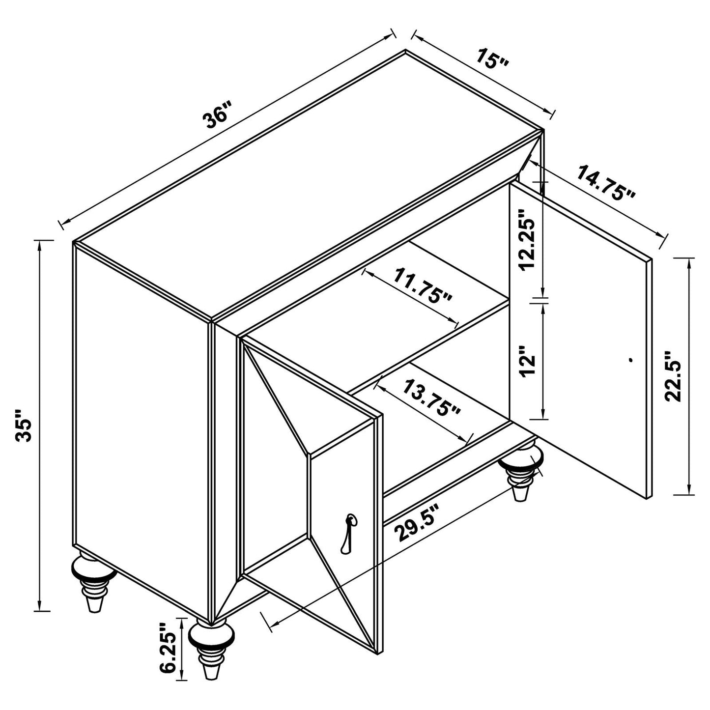 ACCENT CABINET 951854