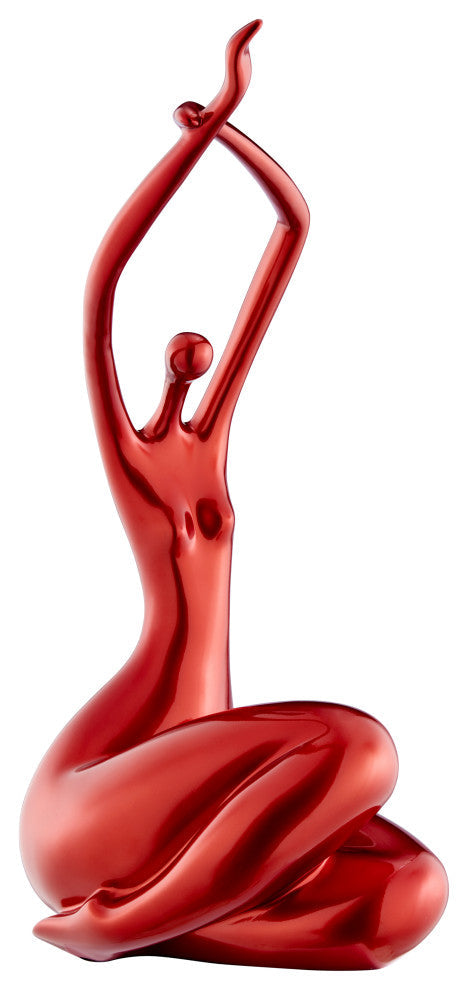 Elizabeth Sculpture, Metallic Red