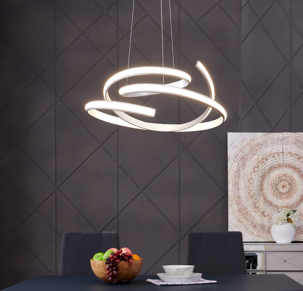 Oslo LED Chandelier // Silver