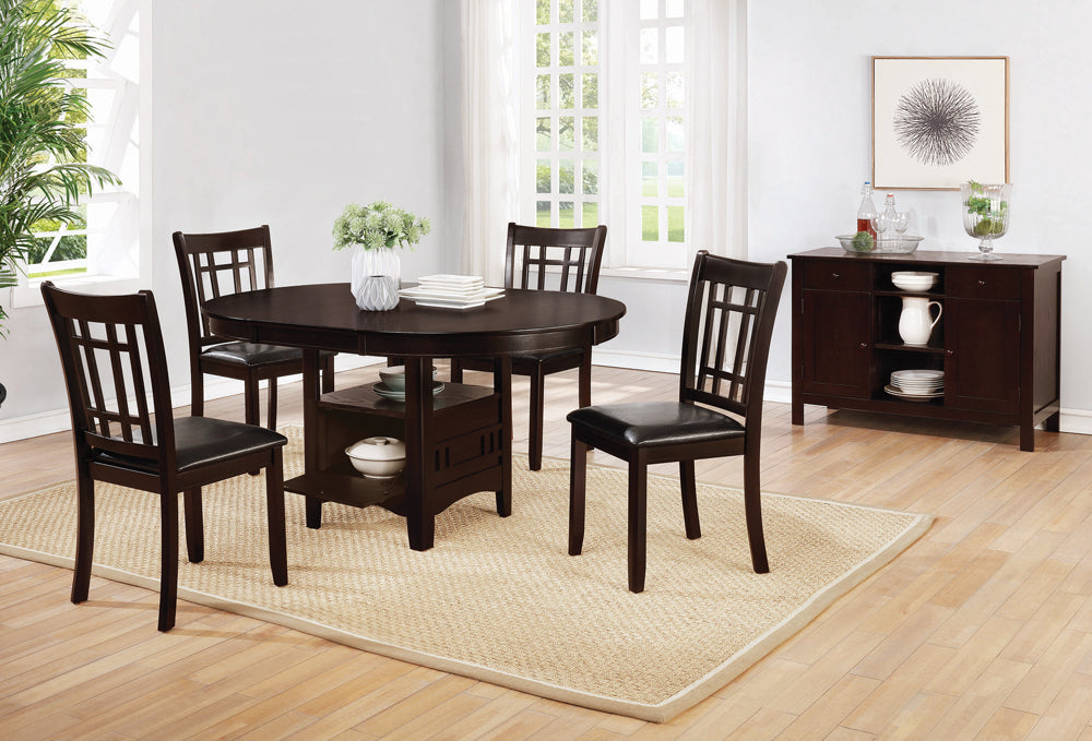 Lavon Dining Table with Storage Espresso