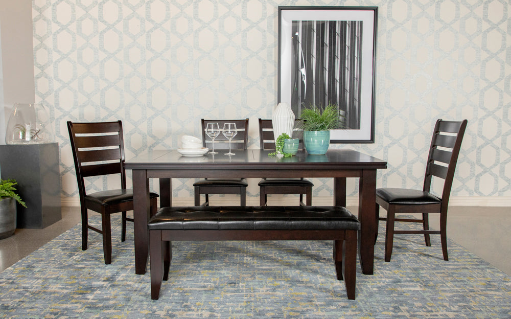 Dalila Rectangular Dining Table Cappuccino