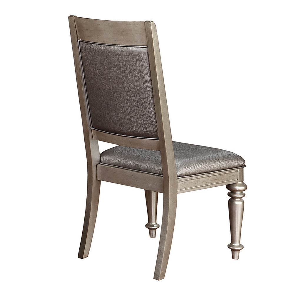 Danette Open Back Side Chairs Metallic