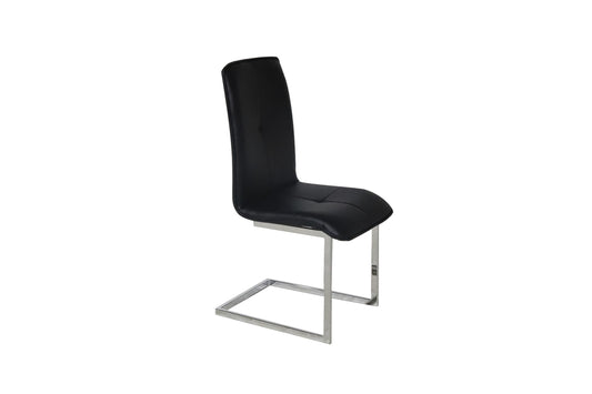 Black/White/Silver Dining Chair