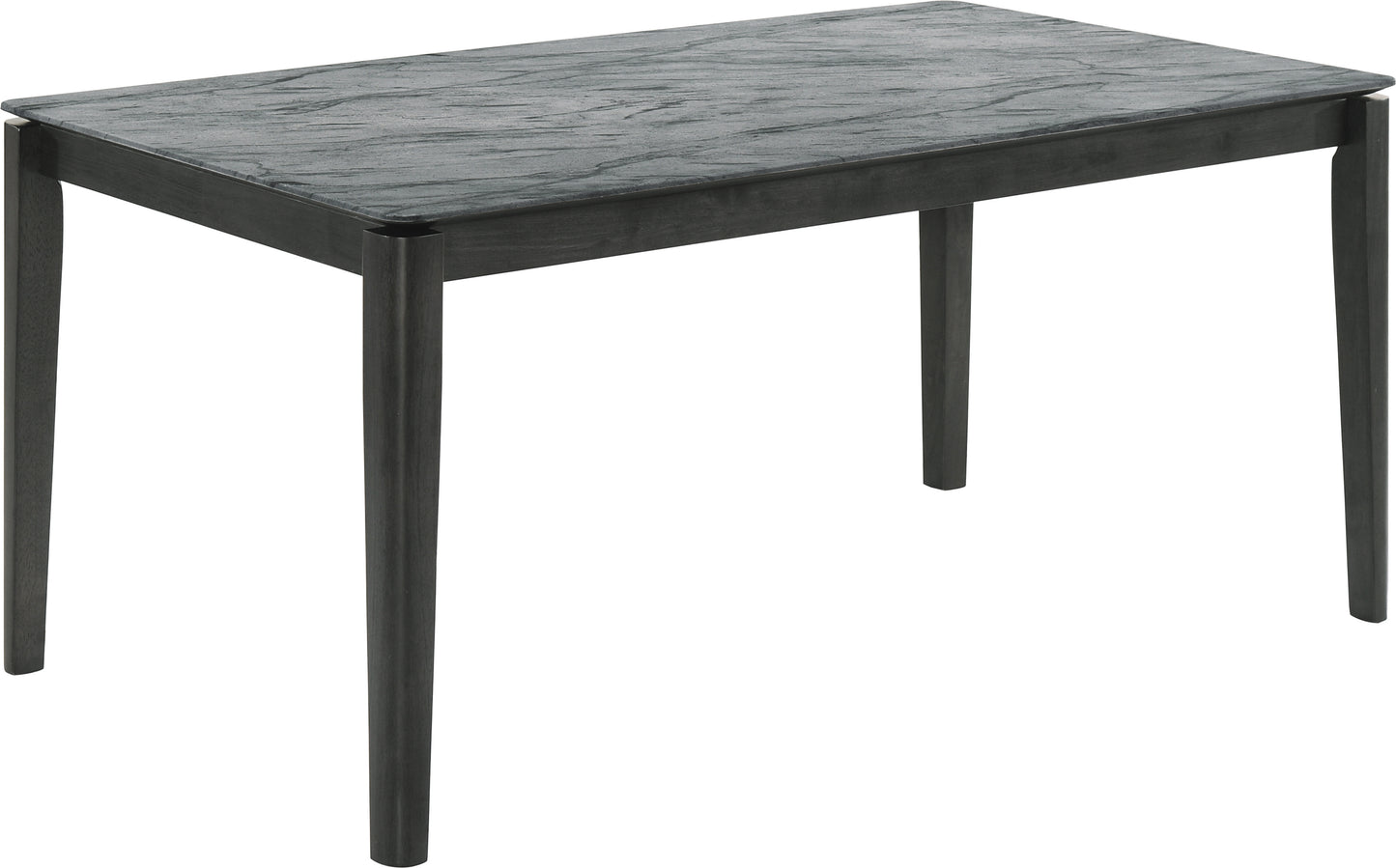 Stevie Rectangular Faux Marble Top Dining Table