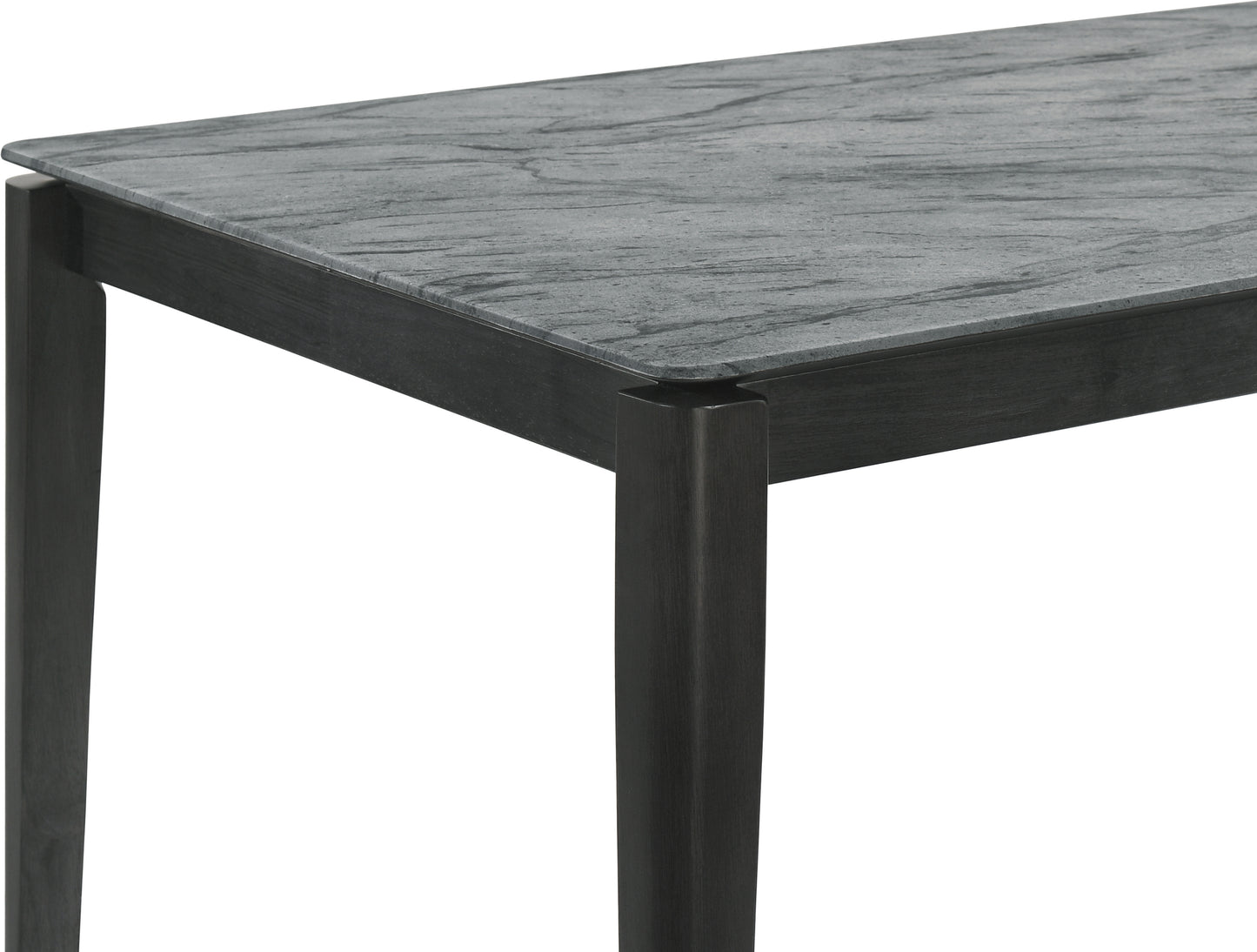 Stevie Rectangular Faux Marble Top Dining Table