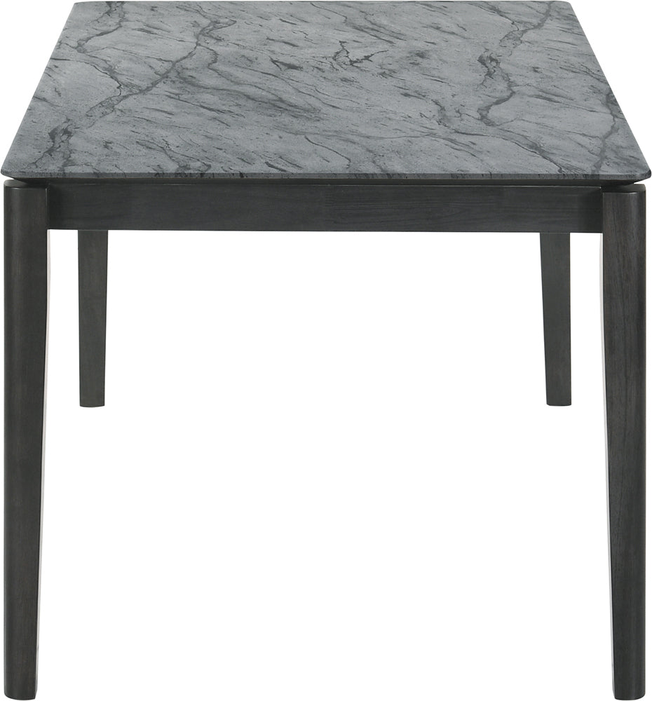 Stevie Rectangular Faux Marble Top Dining Table