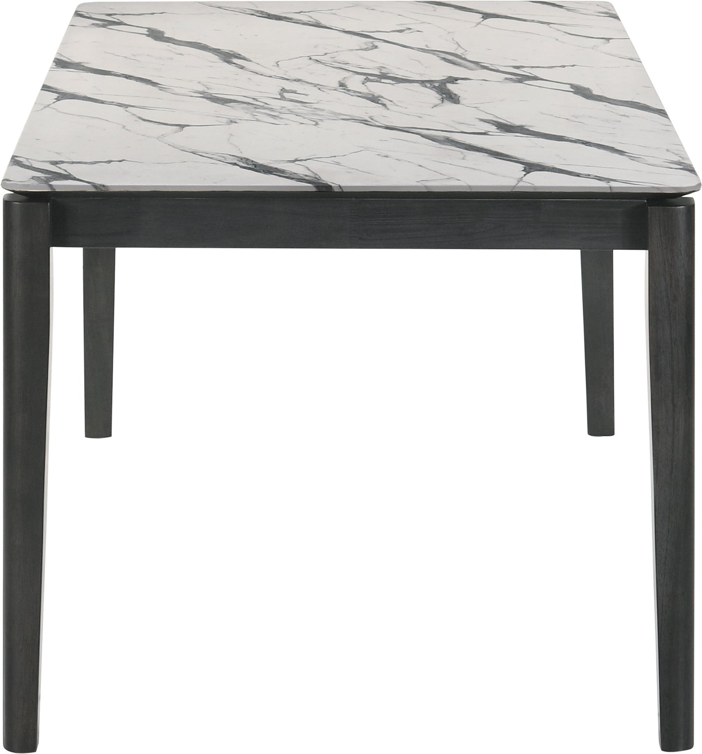 Stevie Rectangular Faux Marble Top Dining Table