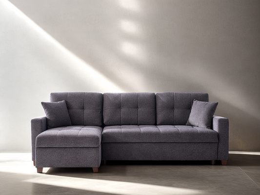 Mocca Sleeper Sectional Sofa