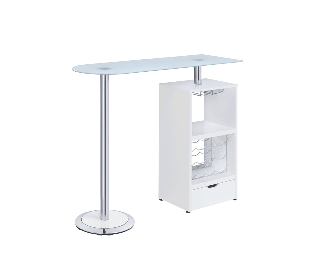 Koufax 1-drawer Bar Table Glossy