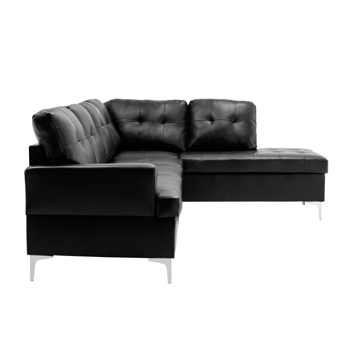 2-Piece Sectional with Right Chaise Grey