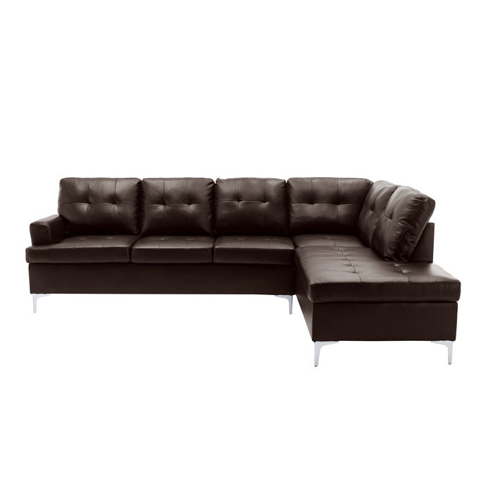 2-Piece Sectional with Right Chaise Grey