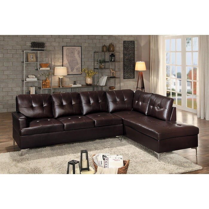 2-Piece Sectional with Right Chaise Grey