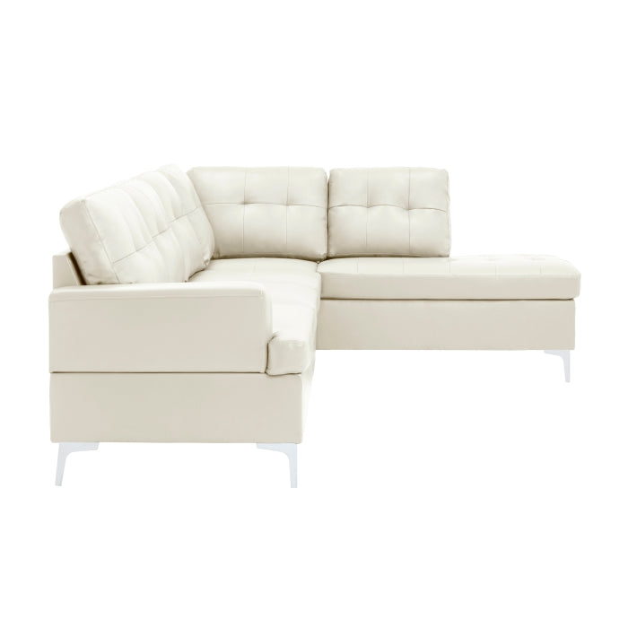 2-Piece Sectional with Right Chaise Grey